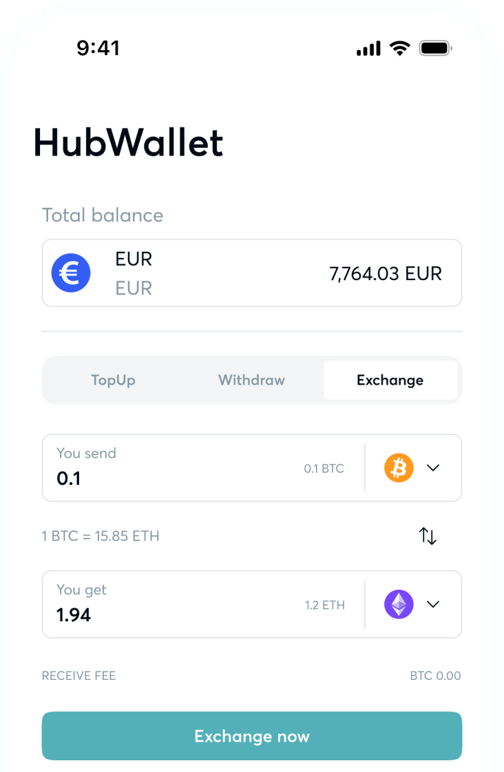 Hub wallet image